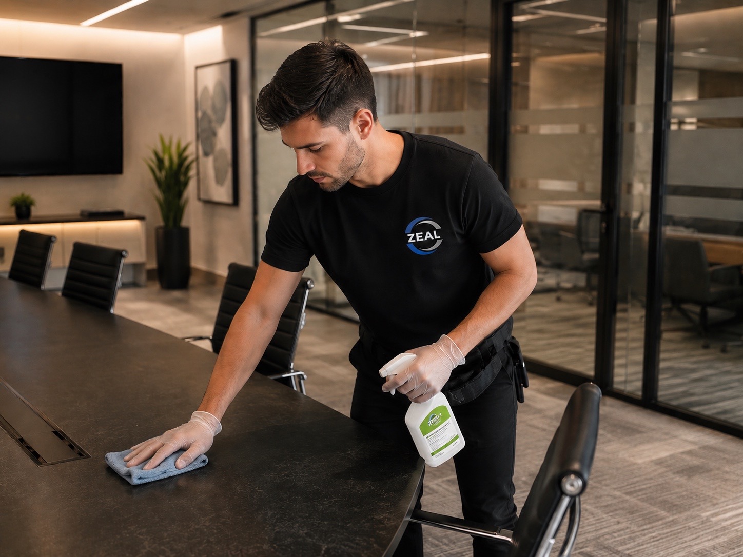 Office cleaning case study site